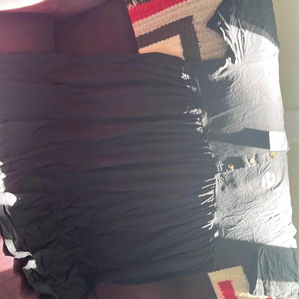 Black shirt sleeve new look maternity blouse